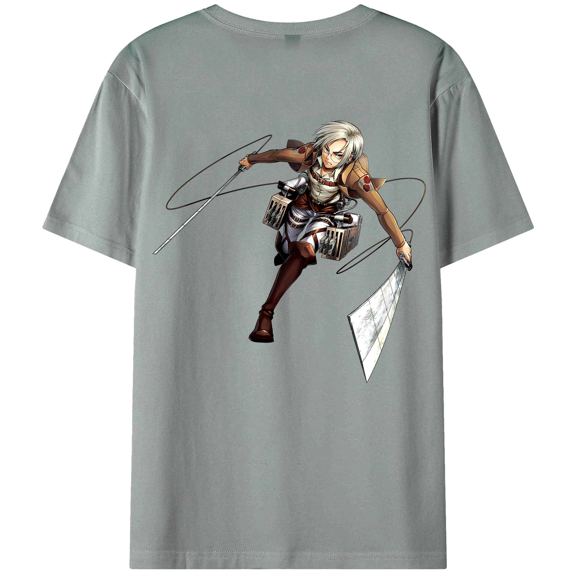 （画像用）  綿100％ メンズ半袖Tシャツ（バックプリント） 通気性